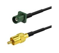 Elecbee Fakra Male à rca Male Fakra E Vedio Adaptateur Câble 15cm pour voiture arrière arrière caméra de recul