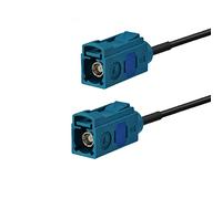 Elecbee Fakra Type Z femelle vers prise femelle Rallonge D’antenne de 50 cm, Fakra Connecteur Femelle Câble D’extension Adaptateur Universel Câble pour Voiture Antenne GPS Universelle