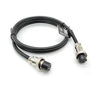 Elecbee GX16 6 Broches Câbles Double Tête Femelle Aviation Cordset,Femelle vers Femelle Double Extrémité Assemblage Plug Cables, Kit de Prise D'aviation, Fiche Droite Aéronautique, Câble de 1 Meter