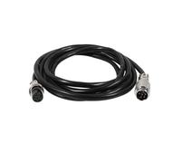Elecbee GX16 6 Broches Connecteur de Câble Filetage en Métal Aviation Cordset,Mâle vers Femelle Double Extrémité Assemblage Plug Cables, Kit de Prise D'aviation, Câble de Connecteur Droite Rond 1 m