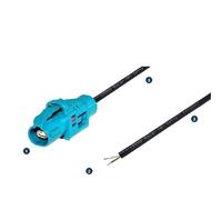 Elecbee H-MTD E6K10A-1BZZ5-Z Câble Ethernet automobile avec câble DACAR 647-4 de 1 m 100 Ω blindé à paire torsadée à une extrémité