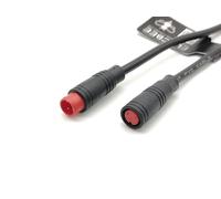 Elecbee M8 Red Rubber Core 2Pin Male And Female Connector For AC/DC IP67 Nylon Waterproof 1M Length 2 * 0.2㎜² Cable For LED