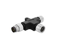 Elecbee M8 Type Y Répartiteur de câble 4 Broches A Code Homme à Double Adaptateur Femelle IP67 A code Capteur Mâle Installable sur Le Terrain M8 4 Core Accessoires de étanches Connecteur