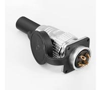 Elecbee TP28 Prise femelle aviation 4 broches et prise mâle Connecteur de câble à bride carrée 4 trous