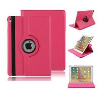 elecfan Étui de Protection pour iPad 7ème génération 10,2" 2019 avec Support Rotatif à 360 degrés, Fin et léger, étui de Protection pour iPad 7 10,2" 2019 - Rose Vif