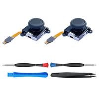 ElecGear 2X Joystick à Effet Hall de Remplacement pour Switch Joy-Con, électromagnétique Capteur Gauche et Droite Manette Thumbstick, Outil de réparation et Module d'économie d'énergie Inclus