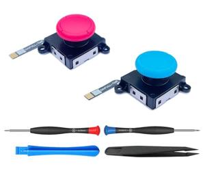 ElecGear 2x TMR Anti-Drift Joystick de Remplacement pour Joy-Con, Compatible avec Nintendo Switch 2017 LCD, 2019 Lite & 2021 OLED - Inclus Kit de Réparation