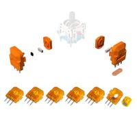 ElecGear 8x Capteurs TMR de Remplacement pour ALPS Joystick de PS5 et DSE Manette + Kit d'outils de Réparation pour Plaques Chauffantes à Dessouder et Mèches à Souder - (TMR-ALPS-A)