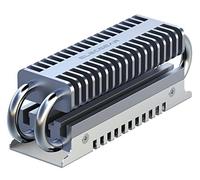 ElecGear EL-80P Dissipateur de Chaleur SSD M.2 2280, Caloduc + Refroidisseur de Radiateur en Aluminium Heatsink pour 80mm PCIe NVMe et SATA interne Gaming SSD avec Pad Thermique