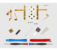 ElecGear Lame à dessouder et outils + câble flexible et micro interrupteur tactile de rechange pour manette Joy-Con, ABXY, D-pad, L/-, ZL/ZR, SL/SR et +/R/Home/C/V+/V/V / Power