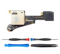 ElecGear Lecteur de Carte de Jeu et Micro-SD Remplacement pour Switch OLED HEG-001, Module PCB Adaptateur avec Prise Audio Casque 3,5 mm, Kit d'outils de Réparation inclus.