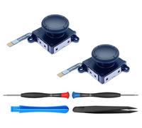 ElecGear Lot de 2 bâtons TMR de rechange pour Switch Joy-Con, TMR Hall Control Stick pour Switch LCD, OLED et Lite, pas besoin de mèche à dessouder (noir)