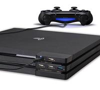 ElecGear PS4 Pro Hub USB 3.0, Adaptateur d'extension USB Port de Chargement du Répartiteur (1x USB3.0 et 4X USB2.0) avec LED pour Playstation 4 Pro CUH-7xxx