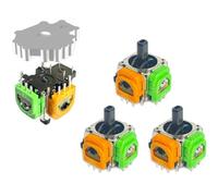 ElecGear TMR Lot de 4 joystick et plaque à dessouder de rechange pour manette PS4, bâton de commande TMR Hall et outils de réparation de fils à souder (TMR-DS4FU)