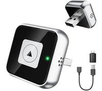 ELECGO Mini Adaptateur CarPlay sans Fil pour iPhone, Convertissez Le Filaire en sans Fil, Plug & Play avec Typ-C/USB, Compatible avec Android 11+ et iOS 10+ (Noir)