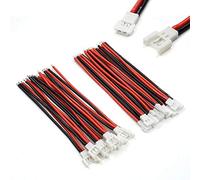 elechawk 10 paires de câbles 2P à pelle de 2.0mm, connecteur de prise de plomb de 8cm mâle et femelle pour Drone de chargement de batterie Lipo 1S Syma X5C X5SW SNAPTAIN S5C