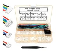 elechawk Connecteurs à pas de 1,25 mm et câbles en silicone pré-sertis compatibles avec Molex PicoBlade pour fil Pixhawk 2.4.8 15 cm