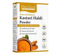 Elecious Kasturi Haldi Powder for Natural Finish Face Wild Turmeric Powder for Glowing Skin Kasturi Manjal for All Skin Types 100% Natural, Chemical-Free, Perseverative-Free (Brown) 100gm
