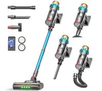 ElecKeys Cordless Vacuum Cleaner Aspirateur Balai sans Fil 48 kPa/580 W/65 Min, Ultra-Silencieux à 45 DB Aspirateur avec LED, Aspirateur sans Fil Anti-enchevêtrement