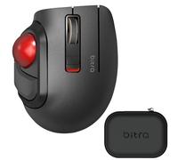 Elecom bitra Souris Trackball, Bluetooth, contrôle du Pouce, Petite Taille, avec Coque Semi-Rigide, clic Silencieux, Design Ergonomique, 5 Boutons, Windows11, MacOS (M-MT1BRSBK)