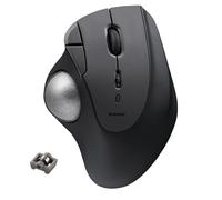Elecom IST M-IT11BRBK Souris trackball sans Fil Bluetooth Design Ergonomique Roulement à Billes PC/Ordinateur Portable Windows11/MacOS/iPadOS Android Noir