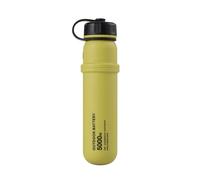 ELECOM NESTOUT 5000mAh Rugged Outdoor Power Bank, IP67 Waterproof, 15W | Shockproof & dustproof, USB-C + USB-A output, Portable Charger for Smartphone Table, Hiking Travel Camping EDC (Mustard)