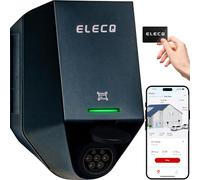 ELECQ Wallbox 22kW Triphasé | Délestage Dynamique,Gestion de la Charge (Nécessite Power Monitor) | 4G OCPP RFID | Borne de Recharge Maison Type 2 pour Véhicule Électrique | 32A Réglable 11kW Rapide