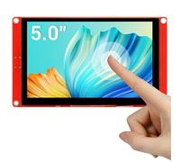 ELECROW Ecran ESP32, 5.0 inch HMI Display, 800 x 480 RGB TFT Touchscreen Monitor, Compatible avec Arduino/LVGL