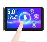 ELECROW Écran ESP32 800 × 480, 5 pouces HMI Advanced ESP32 IPS Touch Display, prend en charge l'interaction vocale AI, processeur Dual Core LX7 32 bits, jusqu'à 240 MHz, compatible avec Arduino