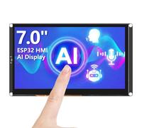 ELECROW Écran ESP32 800 × 480, écran tactile IPS HMI avancé ESP32 IPS de 7", prend en charge l'interaction vocale AI, processeur double cœur LX7 32 bits, jusqu'à 240 MHz, compatible avec Arduino