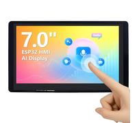 ELECROW ESP32 CrowPanel Advance 7" 800x480 HMI AI Powered IPS Touch Screen Monitor with ESP32-S3 and Acrylic Case 240MHz, Suitable for Home Assistant Project