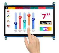 ELECROW Para Raspberry Pi, pantalla táctil de 7 pulgadas, Raspberry Pi 1024 x 600 HD, pantalla IPS Para Raspberry Pi 4, Raspberry Pi 3, portátil y otros dispositivos Con señal HD