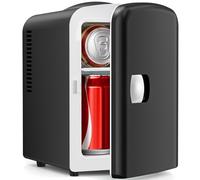Electactic Réfrigérateur compact, mini réfrigérateur portable, capacité de soin de la peau, 4 litres/6 canettes, pour chambre, voiture, bureau, chambre à coucher, petit refroidisseur pour cosmétiques
