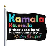 Élection De Madame La Présidente 2024 Décoration Bannière 90X150Cm Suspendre Décoratif Bannière Cour Drapeau De Cour Pour Fêtes Événement Plage