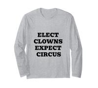 Élection des Clowns Attendent Une Satire Politique du Cirque Manche Longue