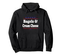 Élection présidentielle Amusante de Bagels et Fromage à la crème 2024 Sweat à Capuche
