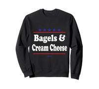 Élection présidentielle Amusante de Bagels et Fromage à la crème 2024 Sweatshirt