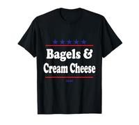 Élection présidentielle Amusante de Bagels et Fromage à la crème 2024 T-Shirt