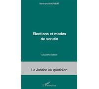 Bertrand Pauvert – Élections et modes de scrutin – Étude – 2ème édition – Broché
