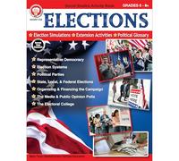 Elections Workbook, Social Studies Book for Grades 6+, Mark Twain Media, Paperback, Classroom or Homeschool Curriculum