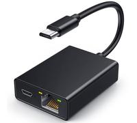 Electop Adaptateur Ethernet pour Fire TV Stick, Adaptateur réseau Micro USB vers RJ45 Ethernet Compatible avec 4K Fire Stick, Chromecast Google Home Mini et Autres clés TV en Streaming (Ruban adhésif
