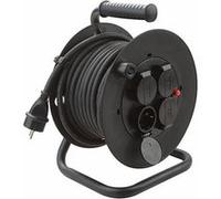 Electraline Enrouleur industriel 100660 – 25 m Noir 3G1.5