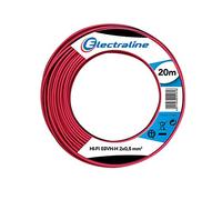 Electraline 10833 Couronne de Cable H03 VH-H 2X0,5 20M Rouge