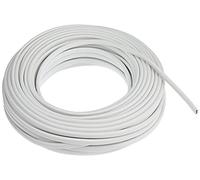 Electraline 10904 Couronne de Cable H03 VVH2-F 2X0,75 20M Blanc
