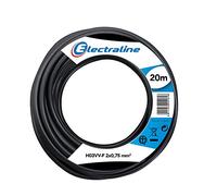 Electraline 11165 Couronne de Cable H03 VV-F 2X0,75 20M Noir