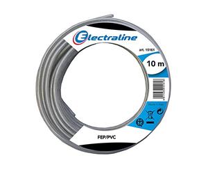 Electraline 11418 Couronne de Cable FEP RONDE 2X0,75 10M Transparent