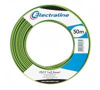 Electraline 13173 Câble unipolaire FS17, Section 1 x 2,5 mm², Bleu, 50M