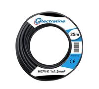 Electraline 15072 Couronne de Cable H07 V-K 1X1,5 25M Noir