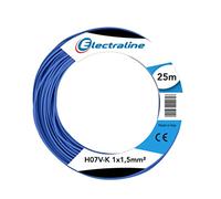 Electraline 15092 Couronne de Cable H07 V-K 1X1,5 25M Bleu