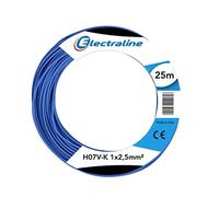 Electraline 15162 Couronne de Cable H07 V-K 1X2,5 25M Bleu